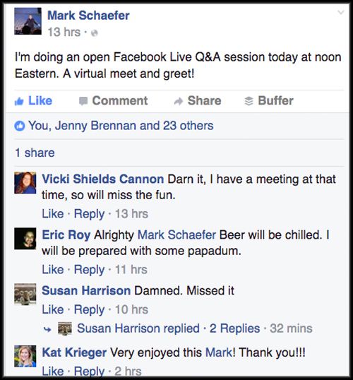 Facebook live tips