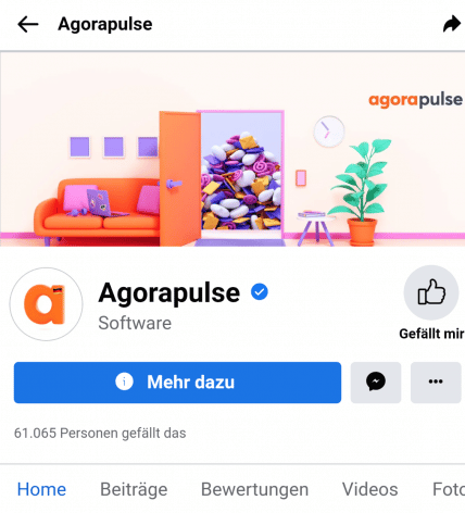 Facebook Titelbild Mobile Ansicht